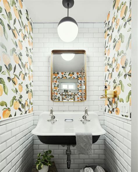 fun wallpaper for bathroom.